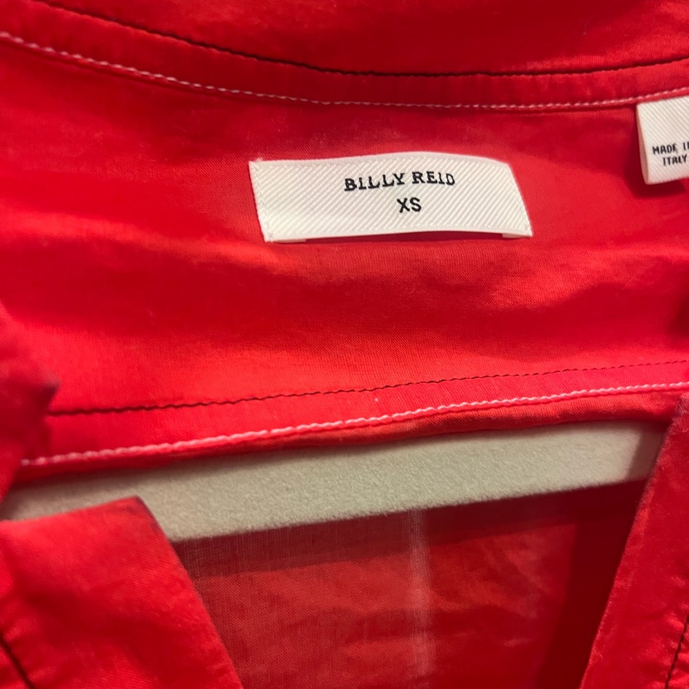 Billy Reid red long sleeve size XS - Picture 2 of 5